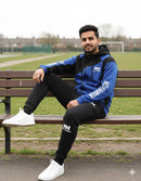 Blue Black Mens Zip Up Hoodie Tracksuit 2 Pc Set S4989224 - TUZZUT Qatar Online Shopping