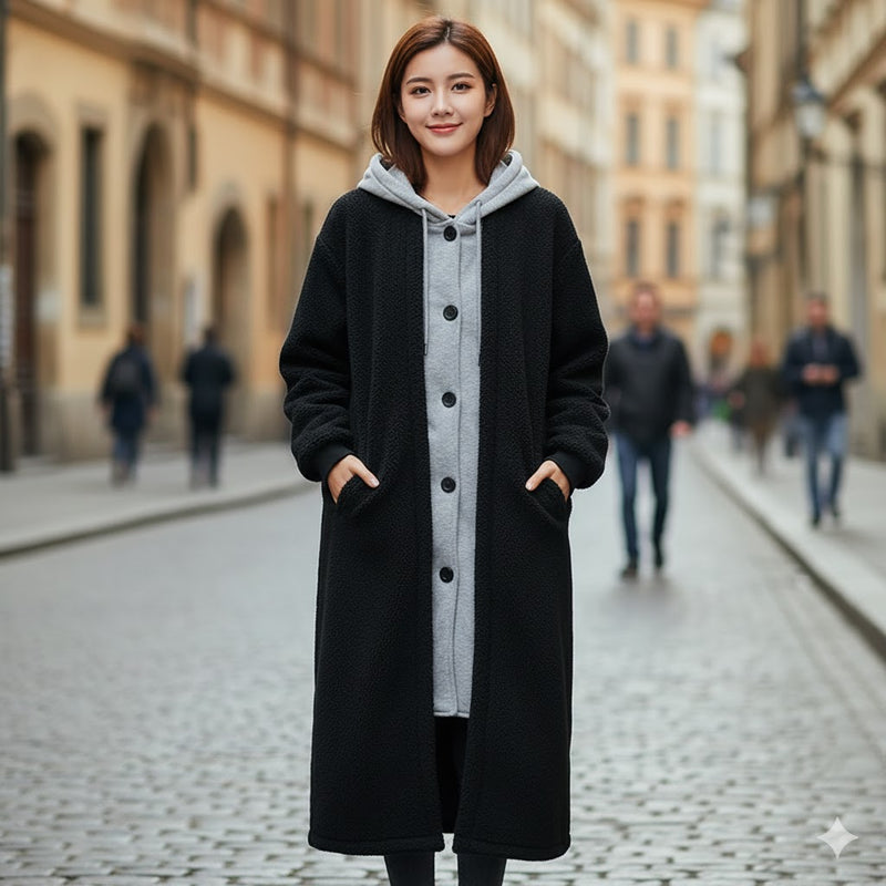 Thicken Parka Women Casual Hoodie B-200481 - TUZZUT Qatar Online Shopping