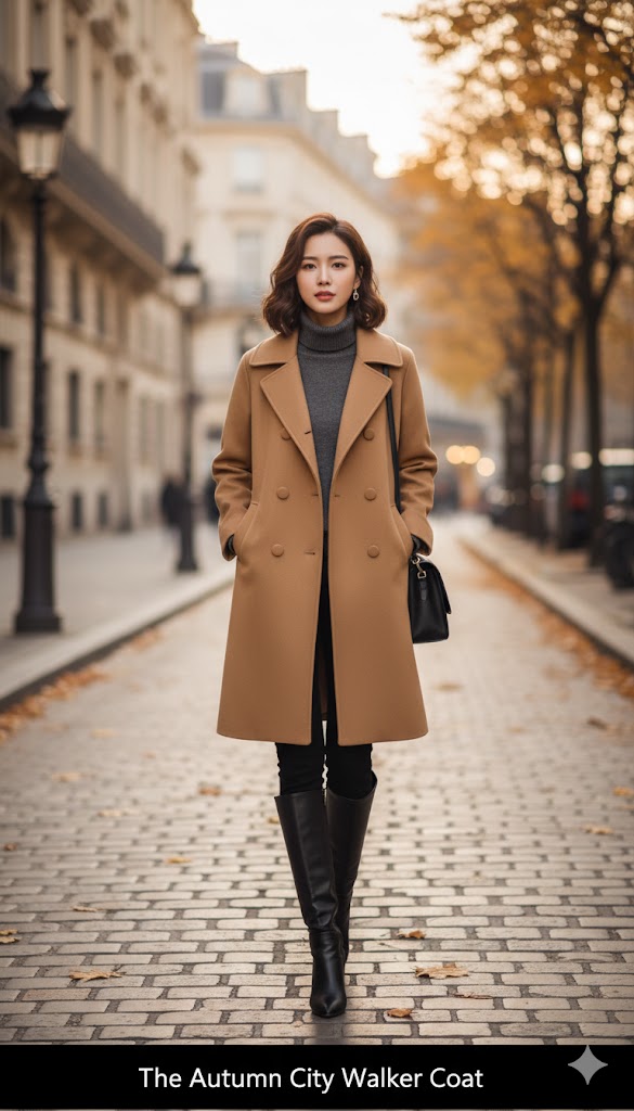 Autumn City Walker Wool Coat 57958