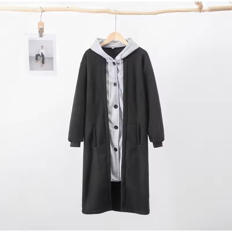 Thicken Parka Women Casual Hoodie B-200481 - TUZZUT Qatar Online Shopping