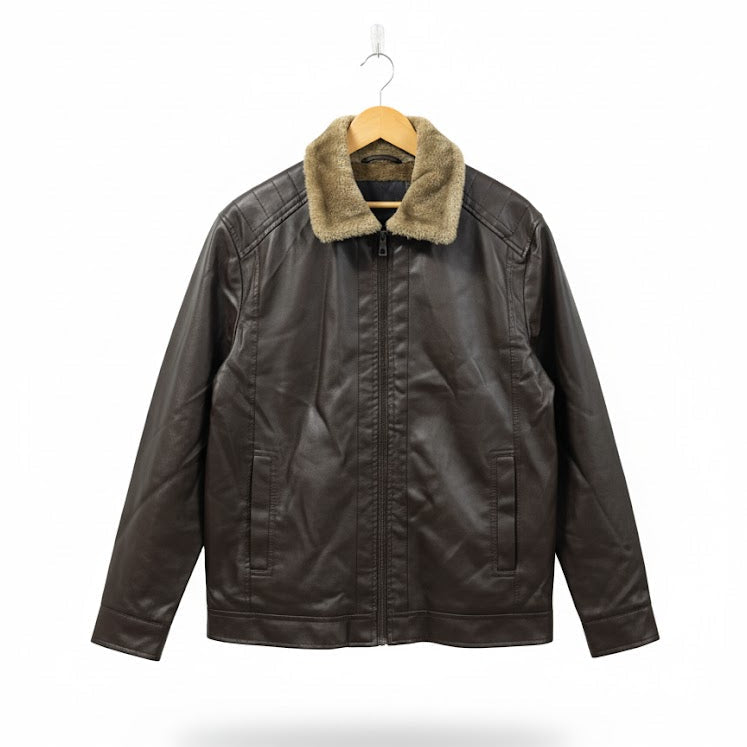 New Fashion Leather Jacket For Men 5778103 - TUZZUT Qatar Online Shopping