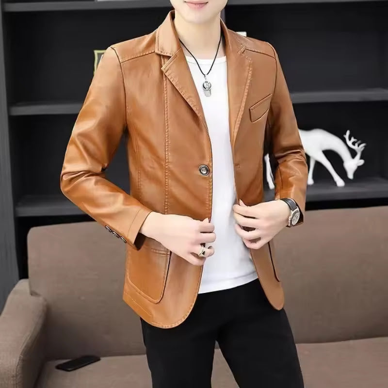 Autumn Casual Motorcycle Leather Jacket S4705030 Autumn Casual Motorcycle Leather Jacket S4705030