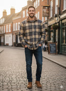 Winter Wool Flannel Check Overshirt TZ7900 - TUZZUT Qatar Online Shopping