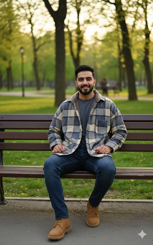 Winter Wool Flannel Check Overshirt TZ7900 - TUZZUT Qatar Online Shopping