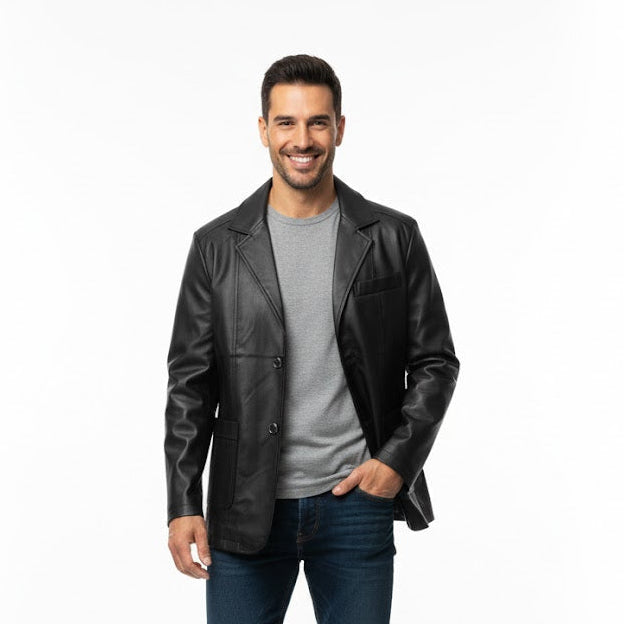 Men New Fashion Leather Jacket 5523179