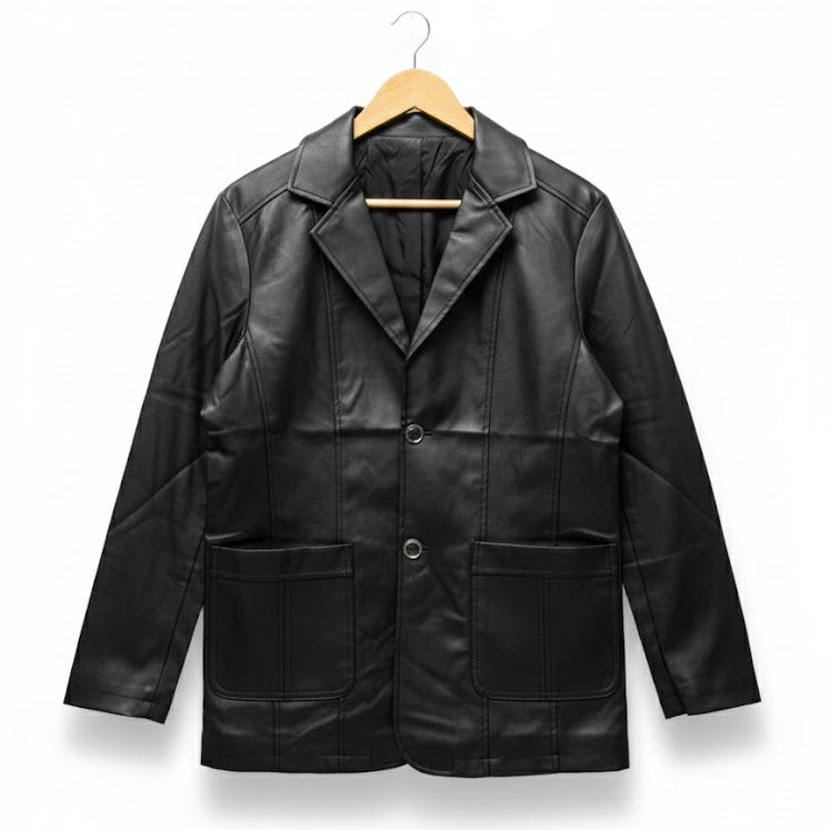 Men New Fashion Leather Jacket 5523179 - TUZZUT Qatar Online Shopping