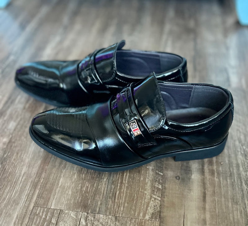 Men’s Black Oxfords Dress Shoes 78858 - TUZZUT Qatar Online Shopping