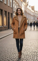 Camel Wool-Blend Trench Coat TC7800 - TUZZUT Qatar Online Shopping