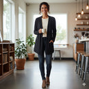 Women's Black Cardigan B-364446 - TUZZUT Qatar Online Shopping