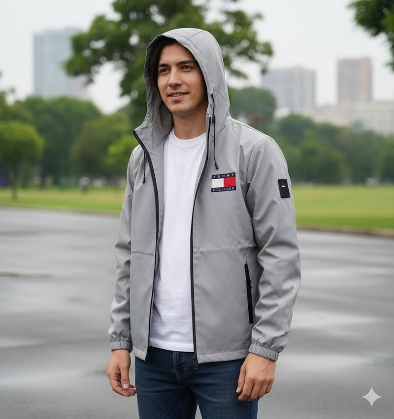 Waterproof Windproof Hooded Sports Casual Jacket SK9012 - TUZZUT Qatar Online Shopping
