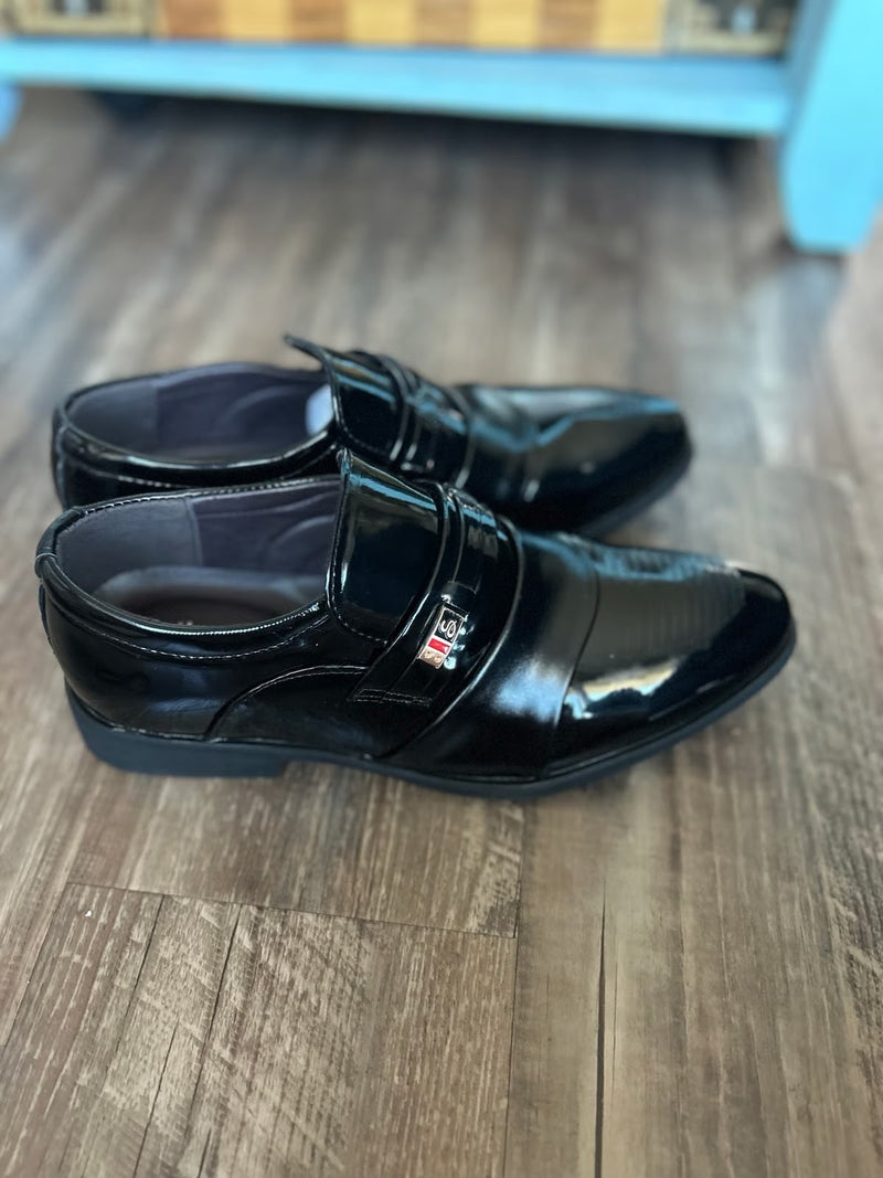 Men’s Black Oxfords Dress Shoes 78858 - TUZZUT Qatar Online Shopping