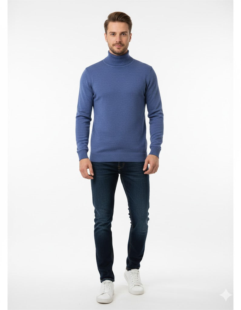 Turtleneck Winter Men Sweater TZ1029 - TUZZUT Qatar Online Shopping