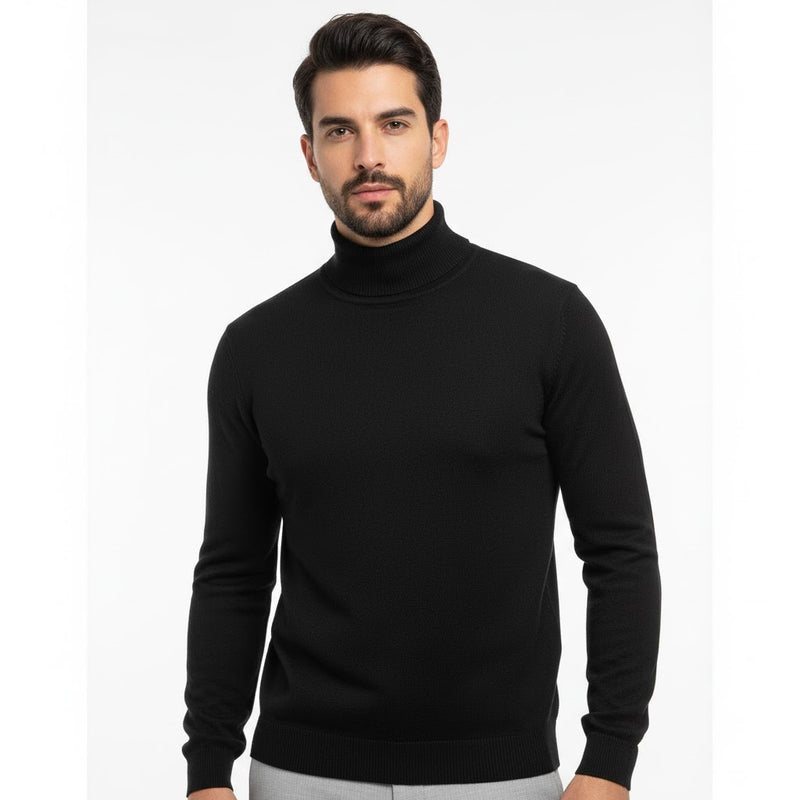 Winter Turtleneck Sweater Men's Long Sleeve MS62 - TUZZUT Qatar Online Shopping