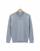 Quarter Zip Textured Funnel Sweatshirt XL TZ3200 - TUZZUT Qatar Online Shopping