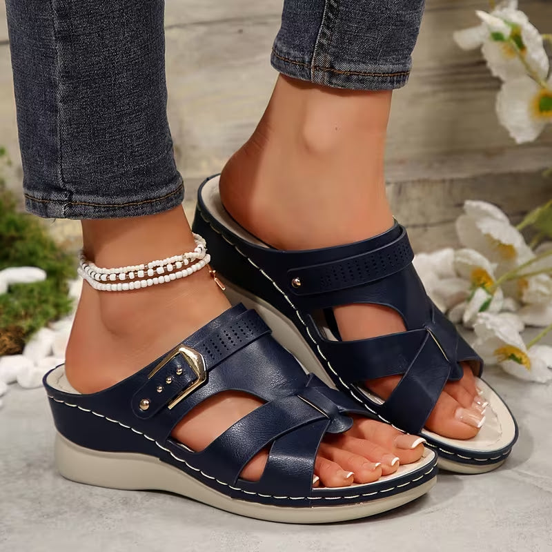 Women's Fashion Wedge Sandals 61536 - TUZZUT Qatar Online Shopping