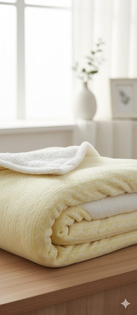 Soft Knitted Fleece Blanket 180*200 cm B-5109 - TUZZUT Qatar Online Shopping