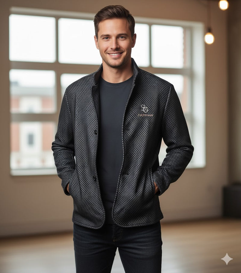 Men's Thickened Woolen Jacket JK5002 - TUZZUT Qatar Online Shopping