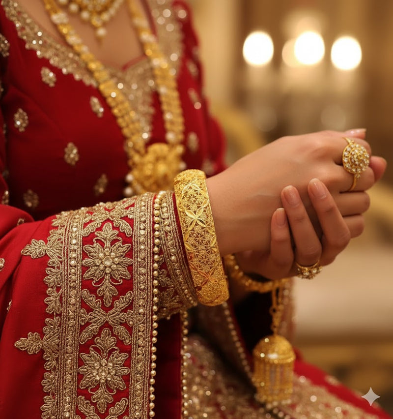 Karey Rajwadi Openable Bangle X4887024 - TUZZUT Qatar Online Shopping