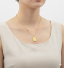 Rectangle Pendant Necklace S4937114 - TUZZUT Qatar Online Shopping