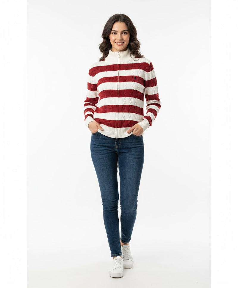 Polo Zipper Sweater ZW85 - TUZZUT Qatar Online Shopping