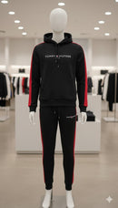 Logo Hoodie Drawstring Track Pant HT322 - TUZZUT Qatar Online Shopping