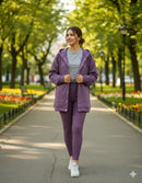 Women's Hooded Jacket Inner Pant 3 PC Set 151781 - TUZZUT Qatar Online Shopping