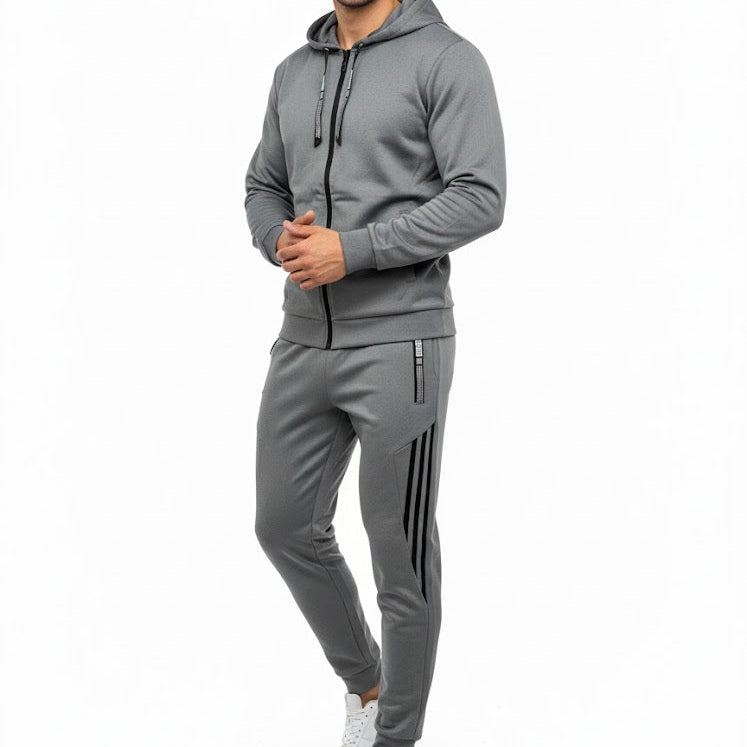 Mens Sports Casual Suit Men's 2piece Set Pants S6715045 - TUZZUT Qatar Online Shopping