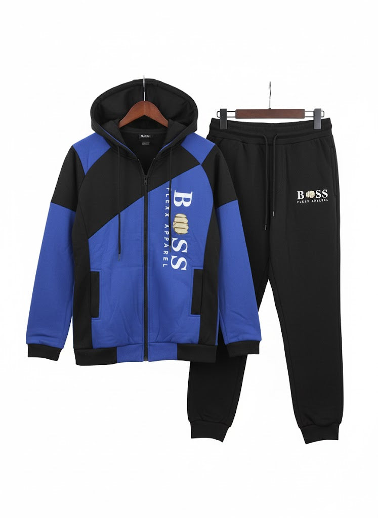 Flexx Apparel Men's Hooded Tracksuit 136777 - TUZZUT Qatar Online Shopping