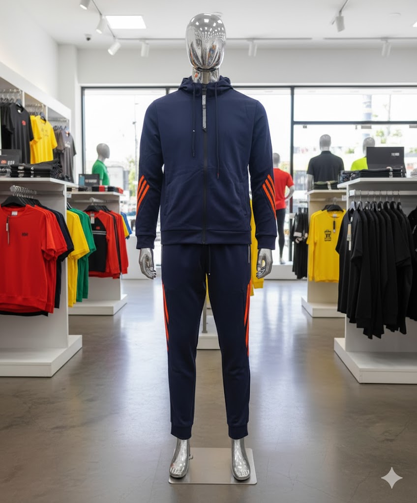 Men's Hooded Zip-Up Jacket & Jogger Sportswear Set TZ9011 Men's Hooded Zip-Up Jacket & Jogger Sportswear Set TZ9011