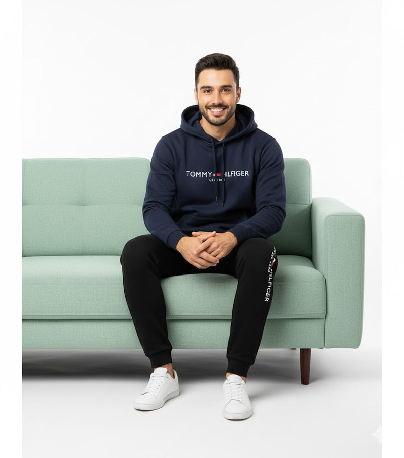 Hooded Tracksuit Set Men TH1900 - TUZZUT Qatar Online Shopping