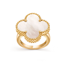 Mother-of-pearl Yellow Gold Ring FR66 - TUZZUT Qatar Online Shopping