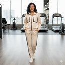 Zip-up Sweatshirt and Wide Leg Trouser WAA0241 - TUZZUT Qatar Online Shopping