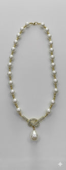 Traditional White Pearl Necklace 186835 - TUZZUT Qatar Online Shopping