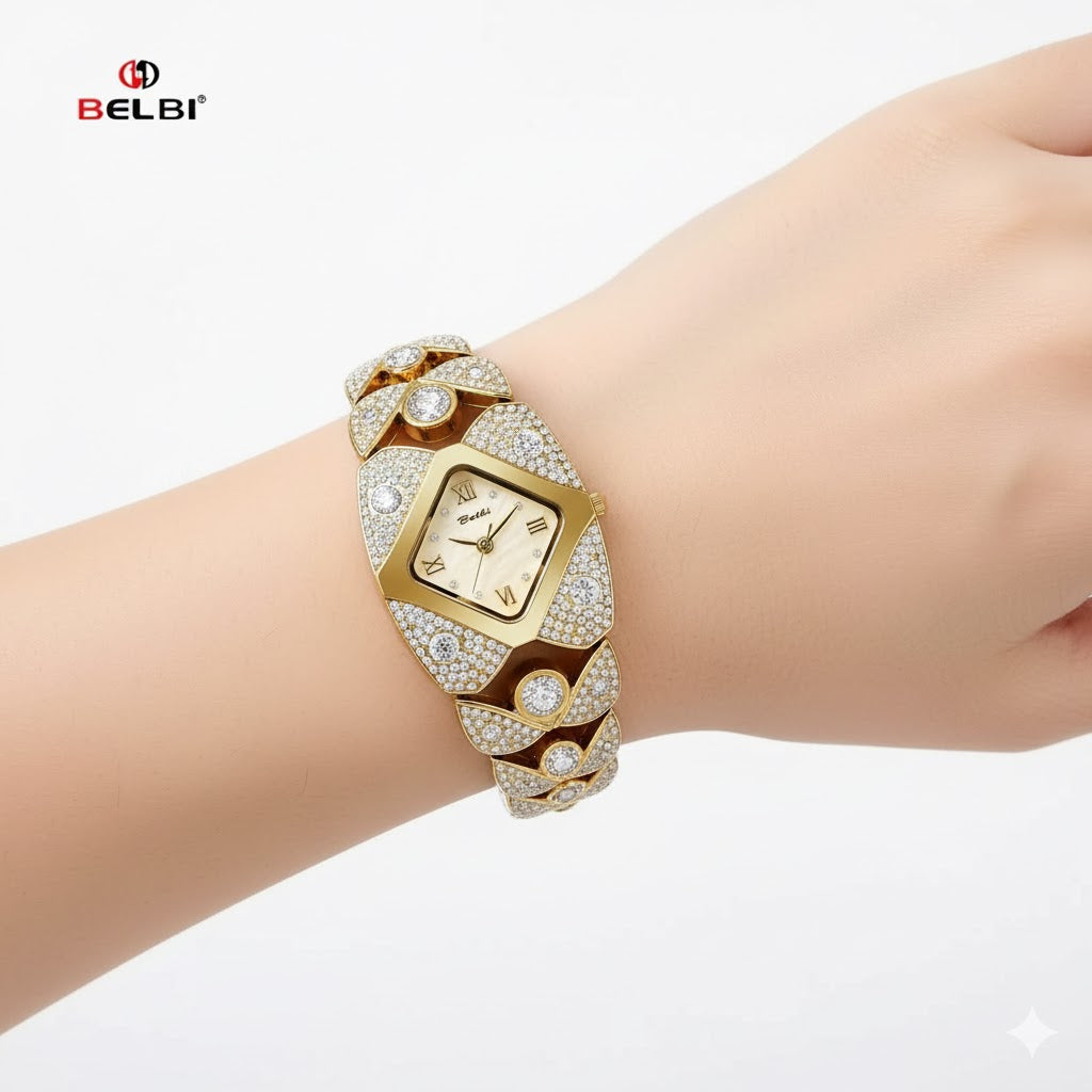Women's Diamond-Studded Fashion Quartz Watch BLB001 Women's Diamond-Studded Fashion Quartz Watch BLB001