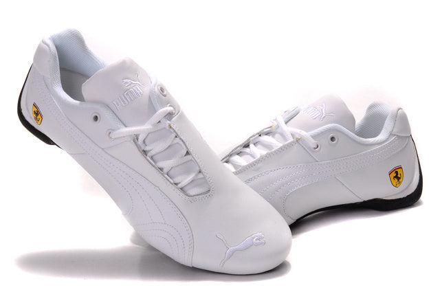 White Leather Racing shoes 305735 - TUZZUT Qatar Online Shopping