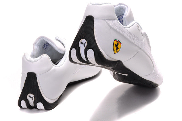 White Leather Racing shoes 305735 - TUZZUT Qatar Online Shopping
