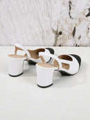 Colorblock Round Toe Chunky Heels BW801 - TUZZUT Qatar Online Shopping