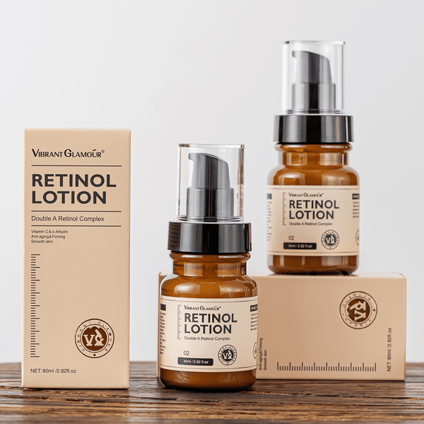 VIBRANT GLAMOUR Double Retinol Lotion Cream VA Anti Aging Collagen Firming 80g - TUZZUT Qatar Online Shopping