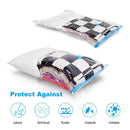 Reusable Vacuum Compression Bag For Storage Organizing Clothes (4 Bags + 1 Hand Pump) - Tuzzut.com Qatar Online Shopping