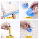 Reusable Vacuum Compression Bag For Storage Organizing Clothes (4 Bags + 1 Hand Pump) - Tuzzut.com Qatar Online Shopping