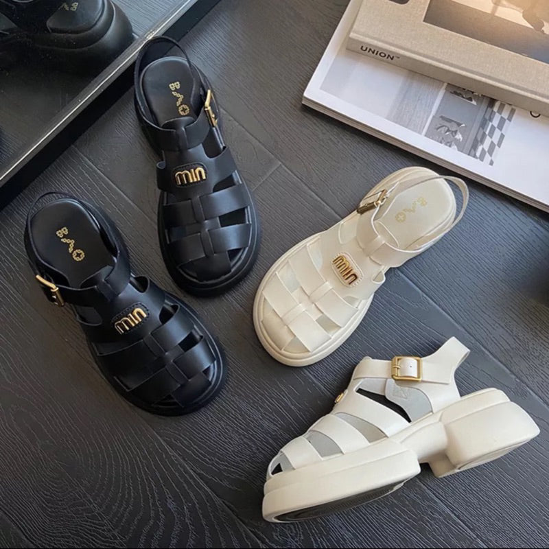Sandals Shoes Closed Toe Sandals Women's 38 - TUZZUT Qatar Online Shopping