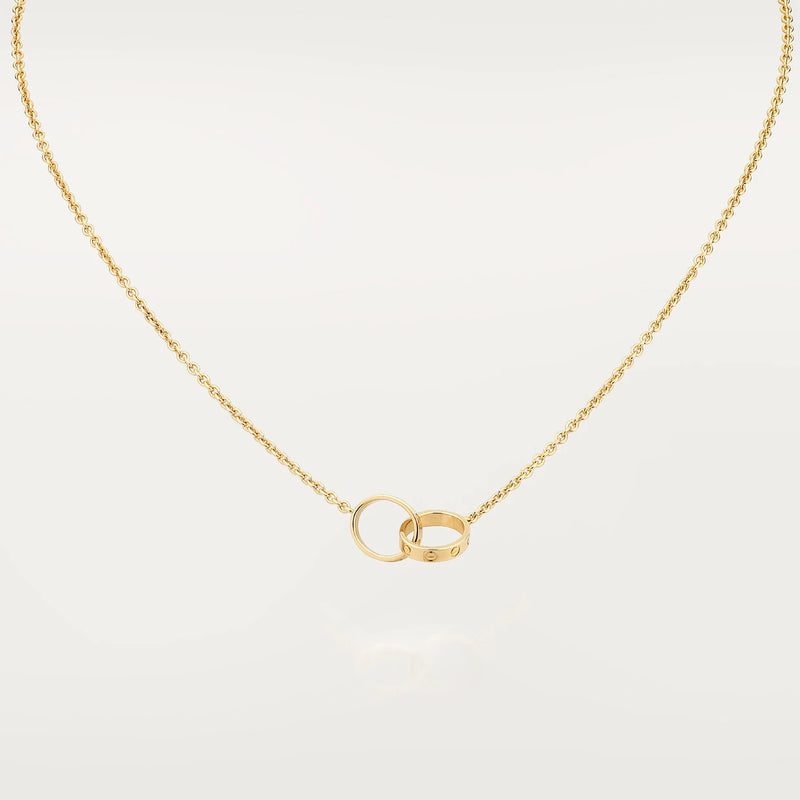 LOVE Necklace Yellow Gold DN2065 - TUZZUT Qatar Online Shopping