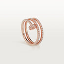 Juste un Clou Rose Gold Diamonds Double Ring DN2130 - TUZZUT Qatar Online Shopping