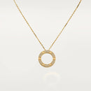 LOVE Pendant Necklace Yellow Gold Diamonds DN2048 - TUZZUT Qatar Online Shopping