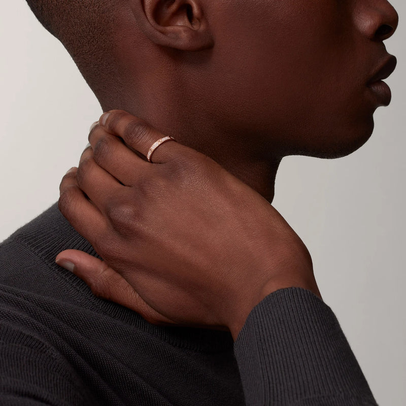 LOVE Ring Mini Rose Gold Diamonds DN2051 - TUZZUT Qatar Online Shopping