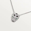 Panther Pendant Necklace White Gold Diamonds DN2053 - TUZZUT Qatar Online Shopping