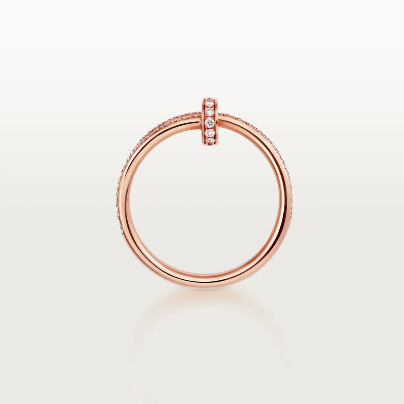 Juste un Clou Rose Gold Diamonds Double Ring DN2130 - TUZZUT Qatar Online Shopping