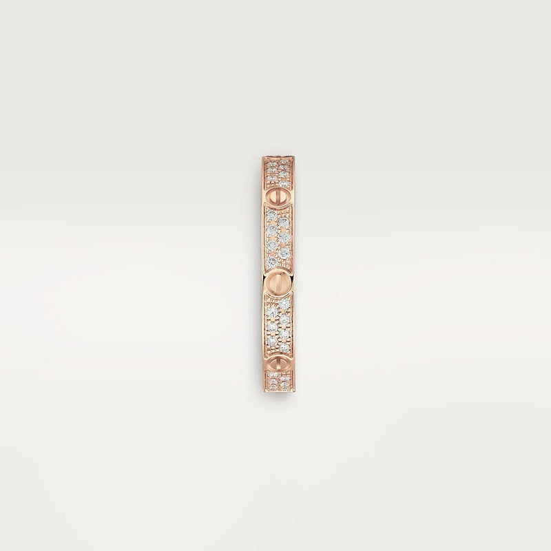 LOVE Ring Mini Rose Gold Diamonds DN2051 - TUZZUT Qatar Online Shopping