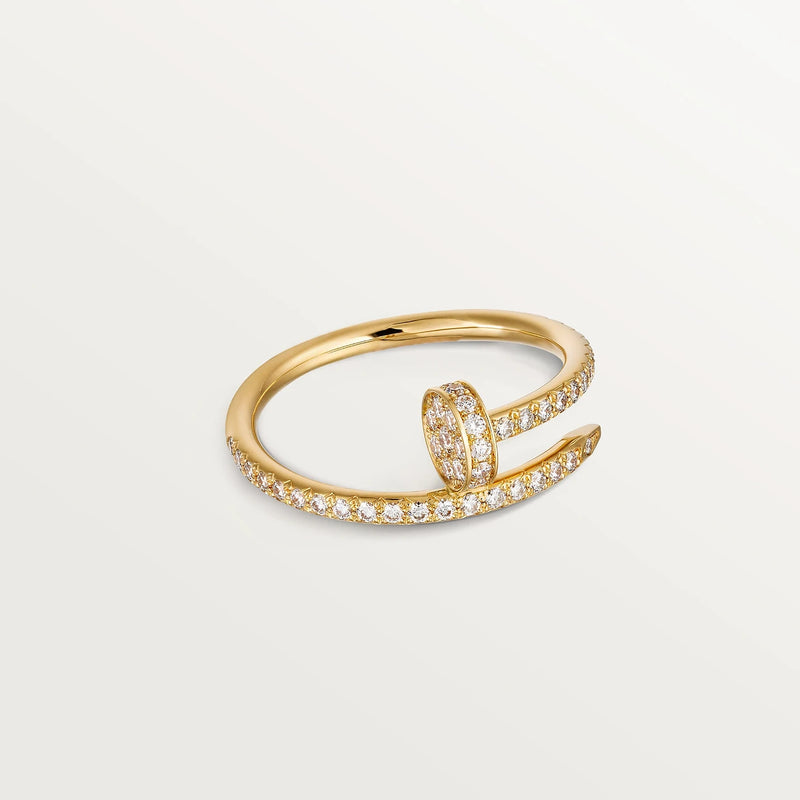 Juste un Clou Ring Yellow Gold Diamonds DN2131 - TUZZUT Qatar Online Shopping