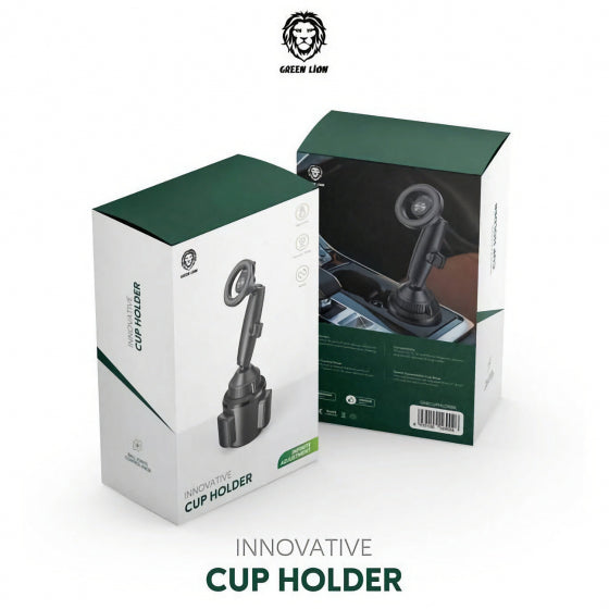 Green Lion Car iPhone Stand / Mounts in the Cupholder / Supports MagSafe - TUZZUT Qatar Online Shopping